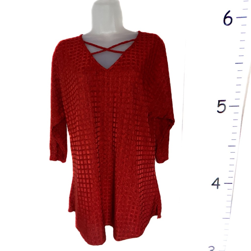 Nygard Red‎ Sweater V-neck S/P